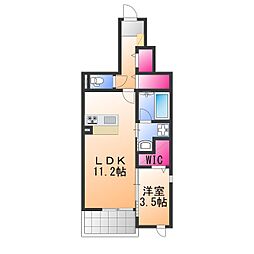 仮称)金岡町プロジェクト工事 1LDKの間取図画像