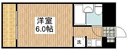 タッシ国立 ワンルームの間取図画像