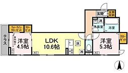 セレスティア南花畑VI 2LDKの間取図画像