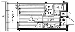 ガラ・ステージ国分寺 1Kの間取図画像