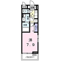 レジデンス南大塚 1Kの間取図画像
