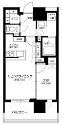 リビオタワー品川 1LDKの間取図画像