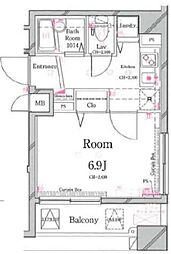 Cestjoliyokohamaminatomirai 1Kの間取図画像