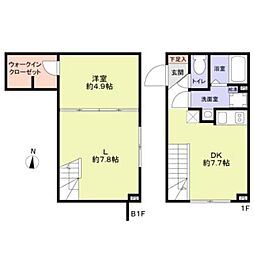 VISTA MAGOME 1LDKの間取図画像