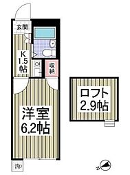 間取図画像 1K