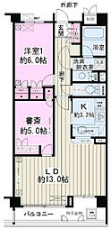 パークレジデンス戸越公園 2LDKの間取図画像