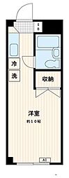 コーポ35 ワンルームの間取図画像