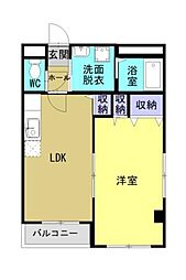 AceLife 1LDKの間取図画像