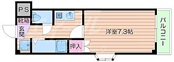ローズハイツT・K 1Kの間取図画像