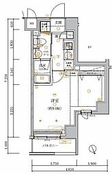 ARTESSIMOFERIO 1Kの間取図画像