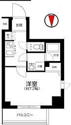アプレシティ豊島園 1Kの間取図画像