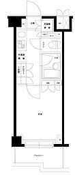 ルーブル目黒不動前 1Kの間取図画像