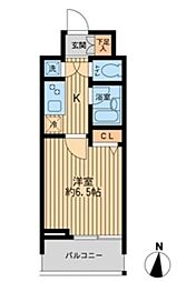 HF早稲田レジデンス 1Kの間取図画像