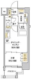 LIVIOMAISON木場 1DKの間取図画像