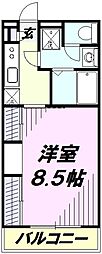 リブリ・Calme-Un 1Kの間取図画像