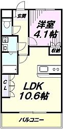 グランドハイム 1LDKの間取図画像