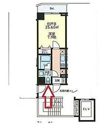 RiziereWest 1Kの間取図画像