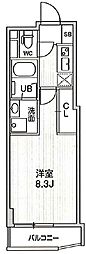 四谷坂町レジデンス 1Kの間取図画像