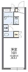 レオパレスシャルム 1Kの間取図画像