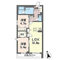 ココン市川 00202 ｜ 千葉県市川市市川２丁目15-6（賃貸マンション2LDK・2階・58.60㎡） その2