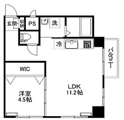 ファーストメゾン沼袋 1LDKの間取図画像