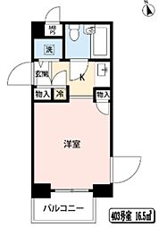 ワコーレ花小金井 ワンルームの間取図画像