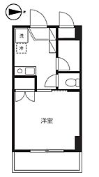 メゾン・ド・プランタン 1Kの間取図画像