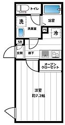 荒川区東日暮里5丁目マンション 1Kの間取図画像