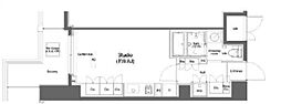 プラウドフラット横浜 ワンルームの間取図画像