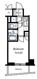 パレステュディオ文京音羽 1Kの間取図画像