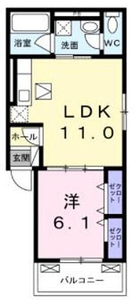 神奈川県藤沢市石川(賃貸アパート1LDK・3階・41.45㎡)の写真 その2