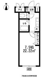 アトーレ下落合 1Kの間取図画像