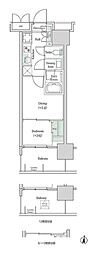 ブルックサイドレジデンス木場 2Kの間取図画像