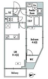 GRANPASEO押上八広 1LDKの間取図画像