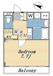 レコルトこおち 1Kの間取図画像