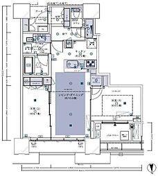 ドゥ・トゥールEAST棟 2LDKの間取図画像