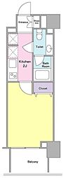 GRANDCHARIOThaneda 1Kの間取図画像