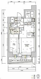 ＳＹＦＯＲＭＥ ＳＵＭＩＹＯＳＨＩ III 6階1LDKの間取り