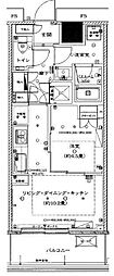勝どきザ・タワー 1LDKの間取図画像