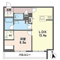 トレジャー大谷戸 00203 ｜ 神奈川県川崎市中原区上小田中１丁目24-35（賃貸マンション1LDK・2階・50.76㎡） その2