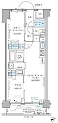パークアクシス文京本郷 1SLDKの間取図画像