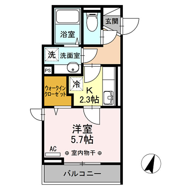 パレス国分寺 ｜東京都国分寺市本町４丁目(賃貸アパート1K・3階・26.24㎡)の写真 その2