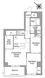 コンフォリア・リヴ豊洲キャナル 3LDKの間取図画像