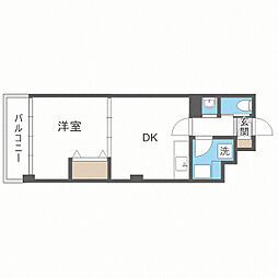 高橋ビル 1LDKの間取図画像