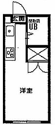 光ハウス ワンルームの間取図画像