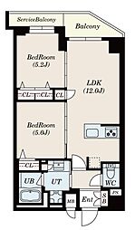 GRANPASEO菊川 1SLDKの間取図画像