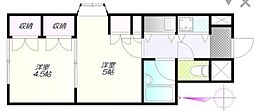 Berth 2Kの間取図画像