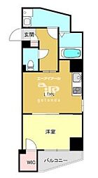 JR京浜東北・根岸線 大井町駅 徒歩8分の賃貸マンション 7階1LDKの間取り