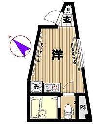 FORME池袋プレミアム ワンルームの間取図画像