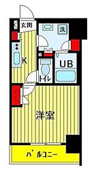 スカイコートパレス東大前 1Kの間取図画像